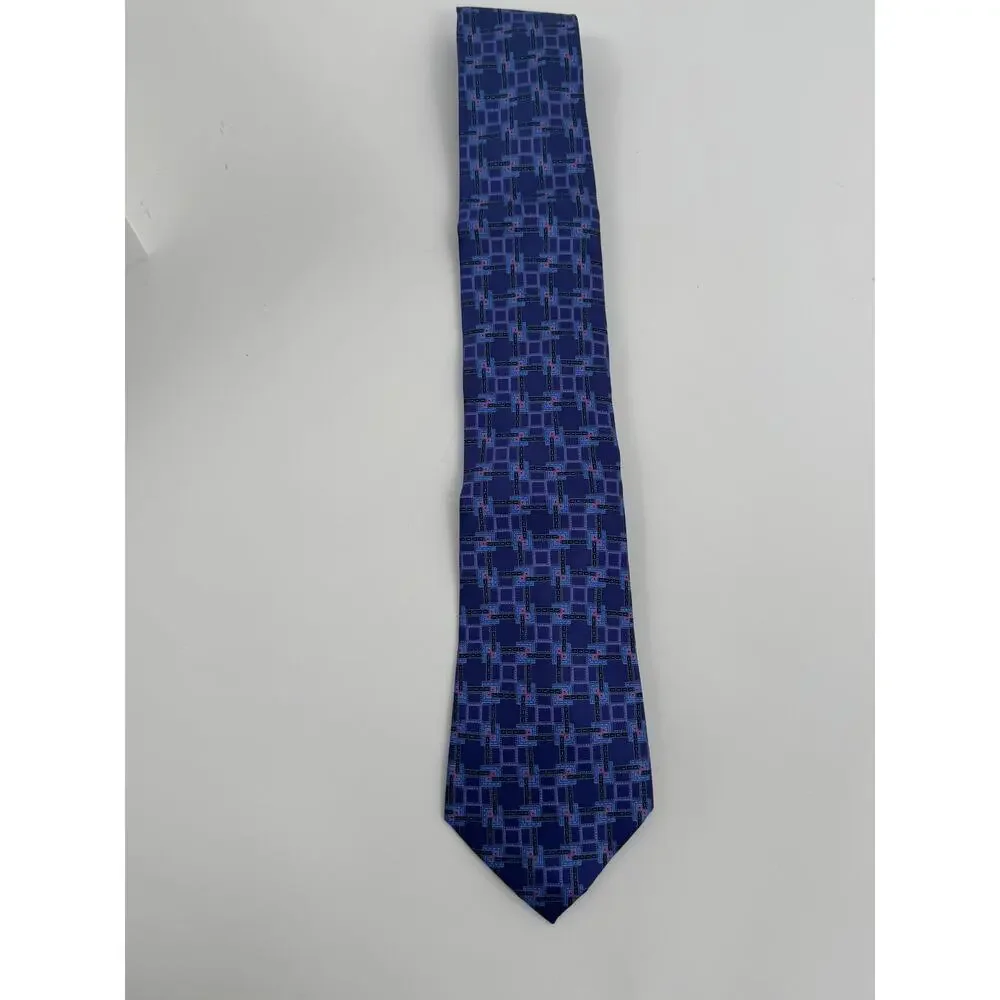 Ermenegildo Zegna NWOT Men's 100% Silk Patterned Tie Made in Italy